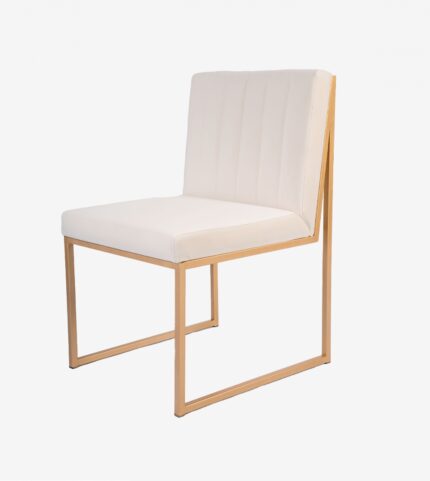 CHAISE VELVET BLANC
